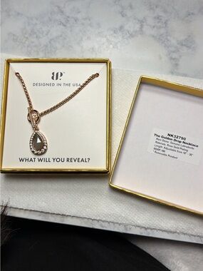 The Golden Drop Necklace - Rose Gold